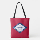 Tote Bag Drapeau de l'Arkansas (Dos)