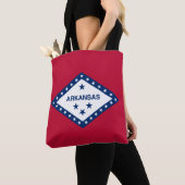 Tote Bag Drapeau de l'Arkansas (De près)