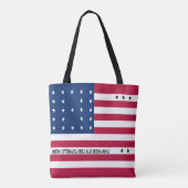 Tote Bag Drapeau de l'atoll de Bikini patriotique (Dos)