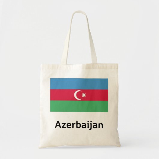 Tote Bag Drapeau de l'Azerbaïdjan (Devant)