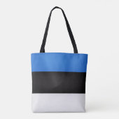 Tote Bag Drapeau de l'Estonie Cool (Dos)