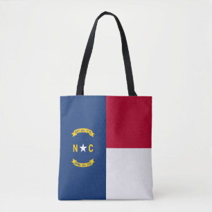 Tote Bag Drapeau de l'État de Caroline du Nord