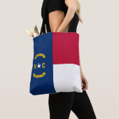 Tote Bag Drapeau de l'État de Caroline du Nord (De près)
