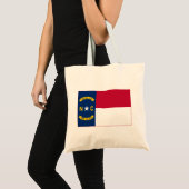 Tote Bag Drapeau de l'État de Caroline du Nord (Devant (produit))