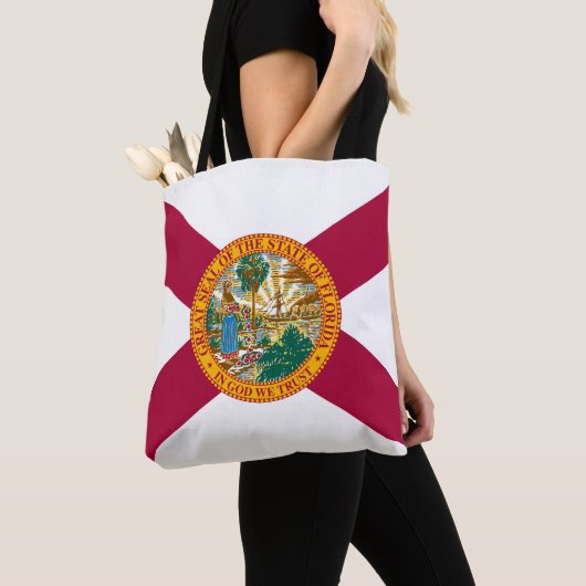 Tote Bag Drapeau de l'État de Floride (De près)