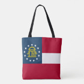 Tote Bag Drapeau de l'État de Géorgie (Dos)