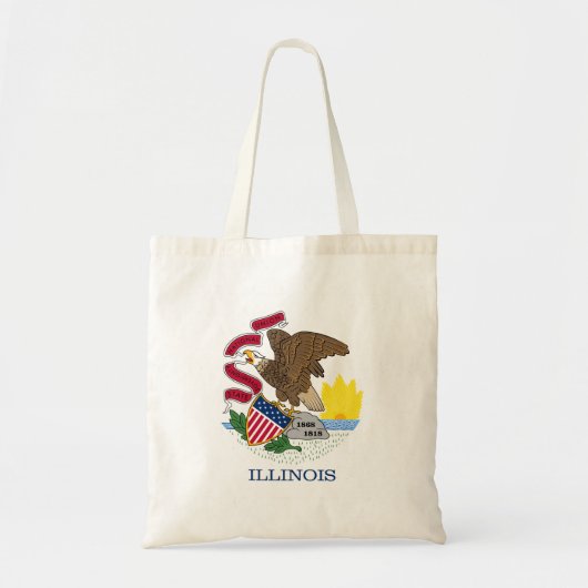 Tote Bag Drapeau de l'État de l'Illinois (Devant)