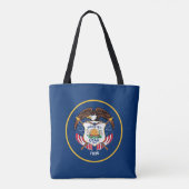 Tote Bag Drapeau de l'État de l'Utah (Dos)