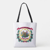 Tote Bag Drapeau de l'État de Virginie-Occidentale (Dos)