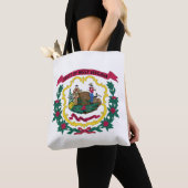 Tote Bag Drapeau de l'État de Virginie-Occidentale (De près)