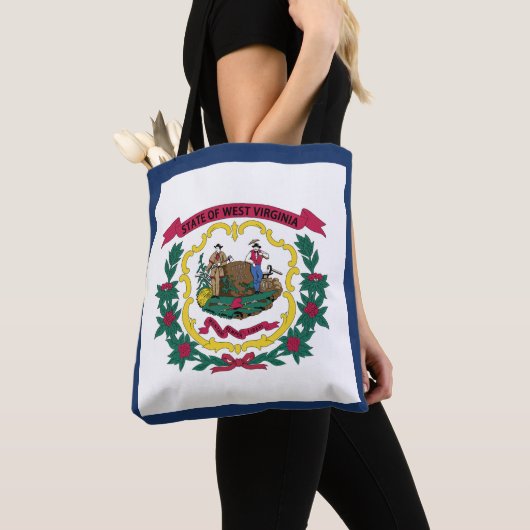 Tote Bag Drapeau de l'État de Virginie occidentale (De près)
