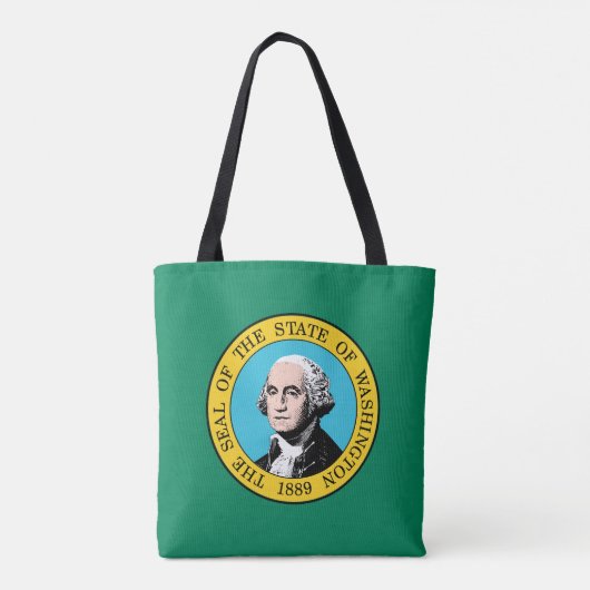 Tote Bag Drapeau de l'État de Washington (Dos)