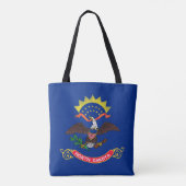 Tote Bag Drapeau de l'État du Dakota du Nord (Dos)