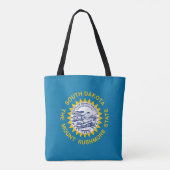 Tote Bag Drapeau de l'État du Dakota du Sud (Dos)