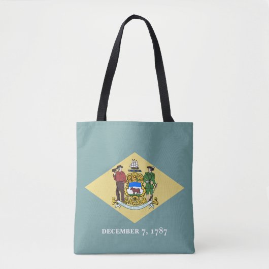 Tote Bag Drapeau de l'État du Delaware (Devant)