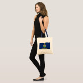 Tote Bag Drapeau de l'État du Kansas (Devant (modèle))