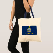 Tote Bag Drapeau de l'État du Kansas (Devant (produit))