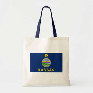 Tote Bag Drapeau de l'État du Kansas