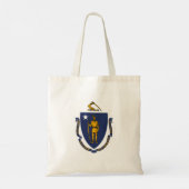 Tote Bag Drapeau de l'État du Massachusetts (Dos)