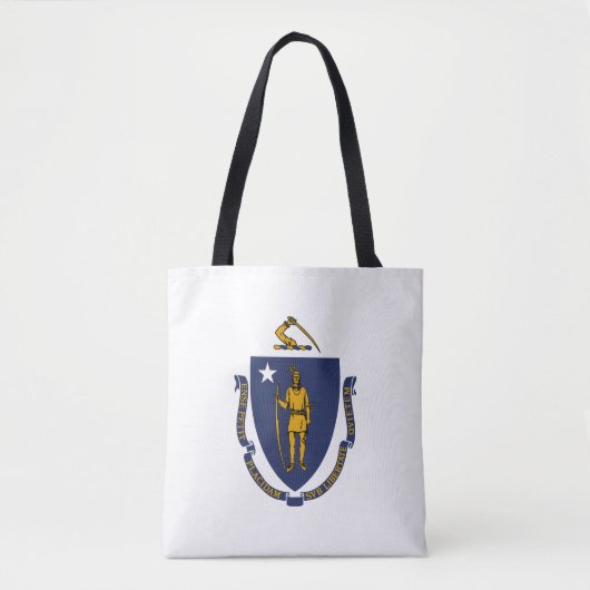 Tote Bag Drapeau de l'État du Massachusetts (Devant)