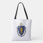 Tote Bag Drapeau de l'État du Massachusetts (Dos)