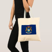 Tote Bag Drapeau de l'État du Michigan (Devant (produit))
