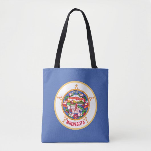Tote Bag Drapeau de l'État du Minnesota (Devant)