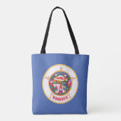 Tote Bag Drapeau de l'État du Minnesota (Dos)