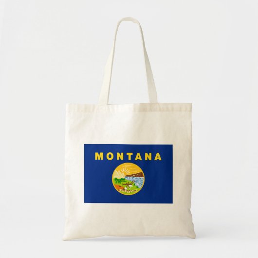 Tote Bag Drapeau de l'État du Montana (Devant)