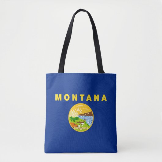 Tote Bag Drapeau de l'État du Montana (Devant)