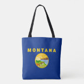Tote Bag Drapeau de l'État du Montana (Dos)