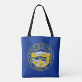 Tote Bag Drapeau de l'État du Nebraska (Dos)