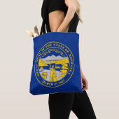Tote Bag Drapeau de l'État du Nebraska (De près)