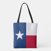 Tote Bag Drapeau de l'État du Texas (Dos)