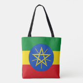 Tote Bag Drapeau de l'Éthiopie (Dos)