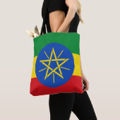 Tote Bag Drapeau de l'Éthiopie (De près)