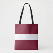 Tote Bag Drapeau de Lettonie (Devant)