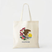 Tote Bag Drapeau de l'Illinois (Devant)
