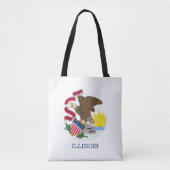 Tote Bag Drapeau de l'Illinois (Devant)