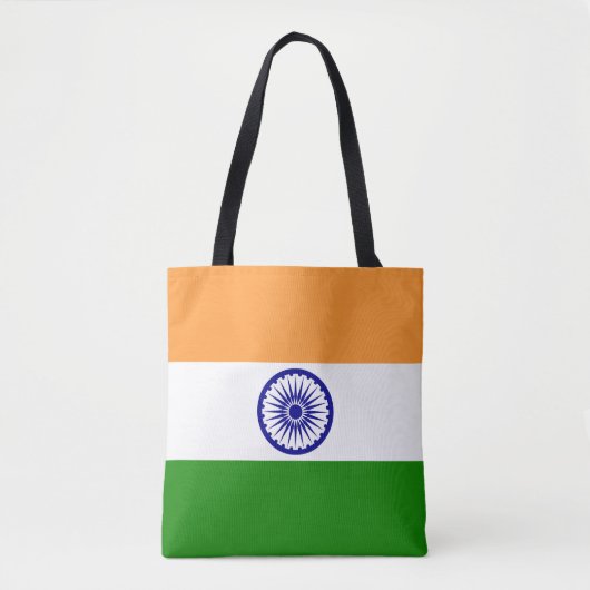 Tote Bag Drapeau de l'Inde (Devant)