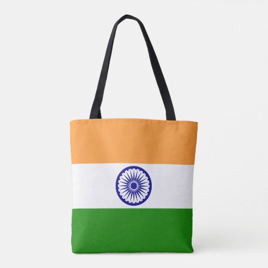Tote Bag Drapeau de l'Inde (Dos)