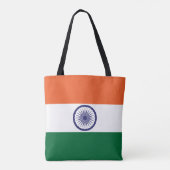 Tote Bag Drapeau de l'Inde (Dos)