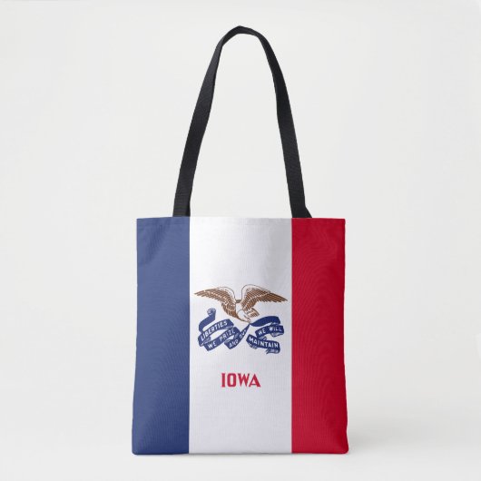 Tote Bag Drapeau de l'Iowa (Devant)