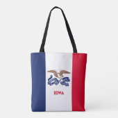 Tote Bag Drapeau de l'Iowa (Dos)