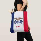 Tote Bag Drapeau de l'Iowa (De près)