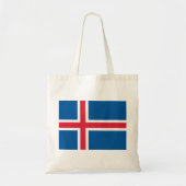 Tote Bag Drapeau de l'Islande (Devant)