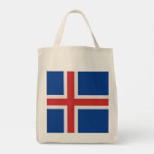 Tote Bag Drapeau de l'Islande (Dos)