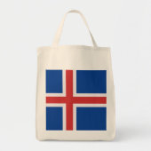 Tote Bag Drapeau de l'Islande (Devant)