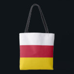 Tote Bag Drapeau de l'Ossétie du Nord<br><div class="desc">Drapeau patriotique de l'Ossétie du Nord-Alanie.</div>