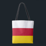 Tote Bag Drapeau de l'Ossétie du Nord<br><div class="desc">Drapeau patriotique de l'Ossétie du Nord-Alanie.</div>